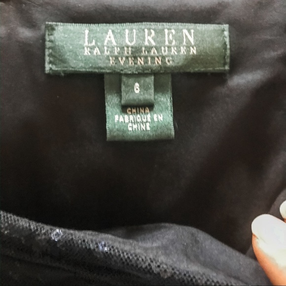 🌹 BOGO 1/2 OFF! Navy sequin Ralph Lauren dress - Picture 4 of 5